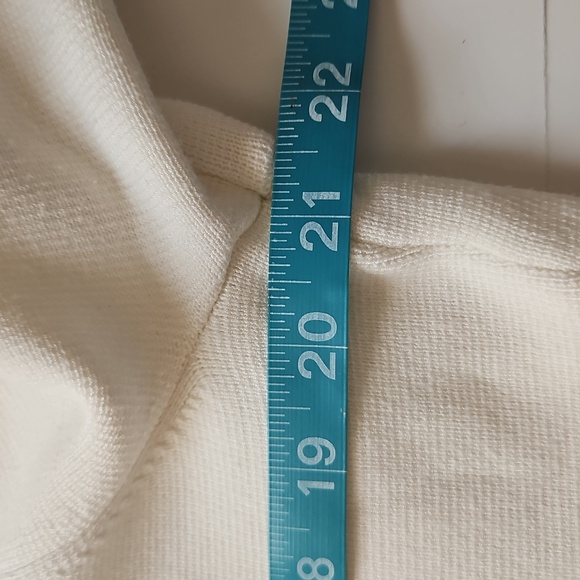 Banana Republic Lenzing Ecovera Splash Sweater XL White Black Quarter Zip Ski - Picture 7 of 9